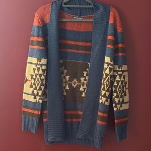 Terranova / Women’s Multicolor Sweater Aztec Boho